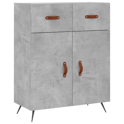 vidaXL Highboard | Concrete grey | Engineered wood, Metal | Bigger | Highboard