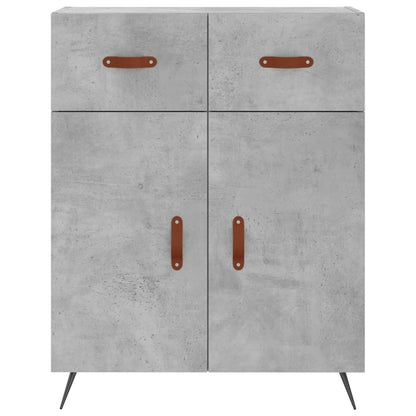 vidaXL Highboard | Concrete grey | Engineered wood, Metal | Bigger | Highboard