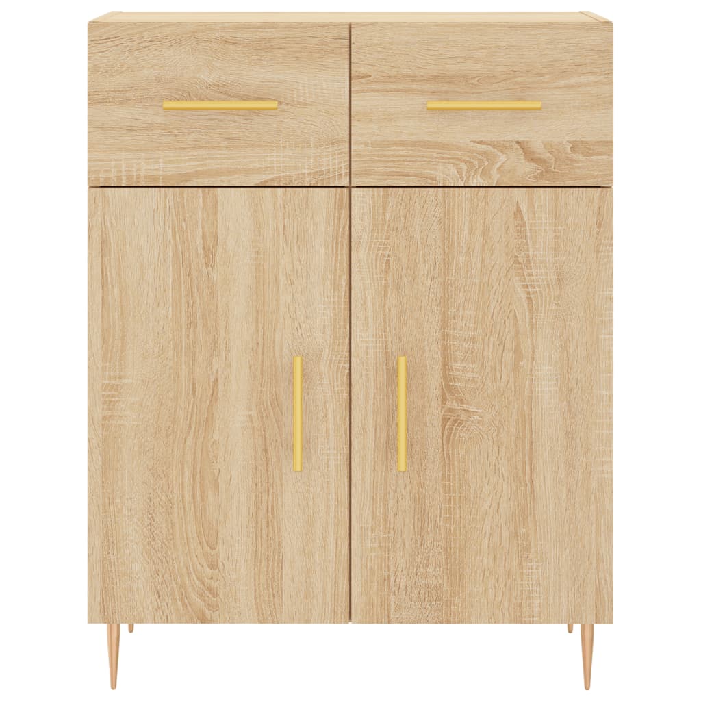 vidaXL Highboard Sonoma Oak 69,5x34x180 cm Engineered Wood