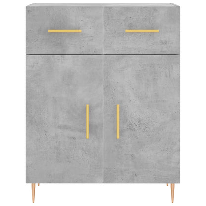 vidaXL Highboard Concrete Grey 69,5x34x180 cm Engineered Wood