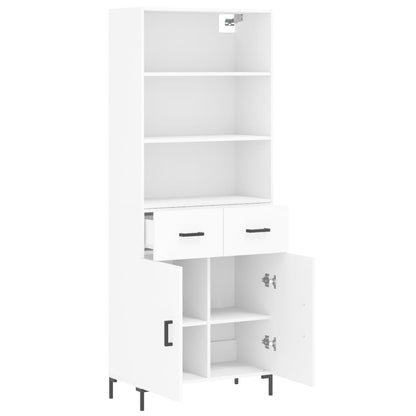 vidaXL Highboard White 69,5x34x180 cm Engineered Wood