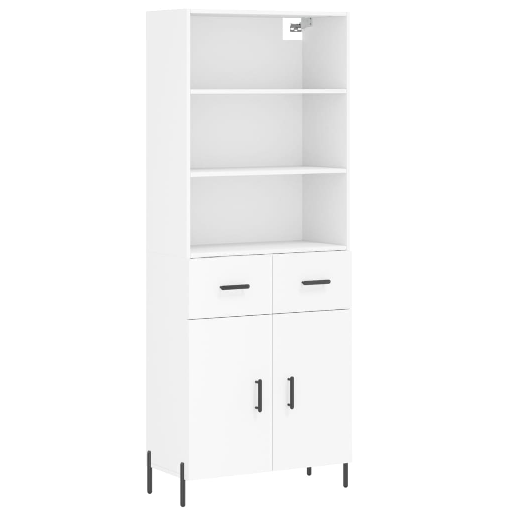 vidaXL Highboard White 69,5x34x180 cm Engineered Wood