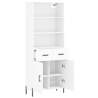 vidaXL Highboard White 69,5x34x180 cm Engineered Wood