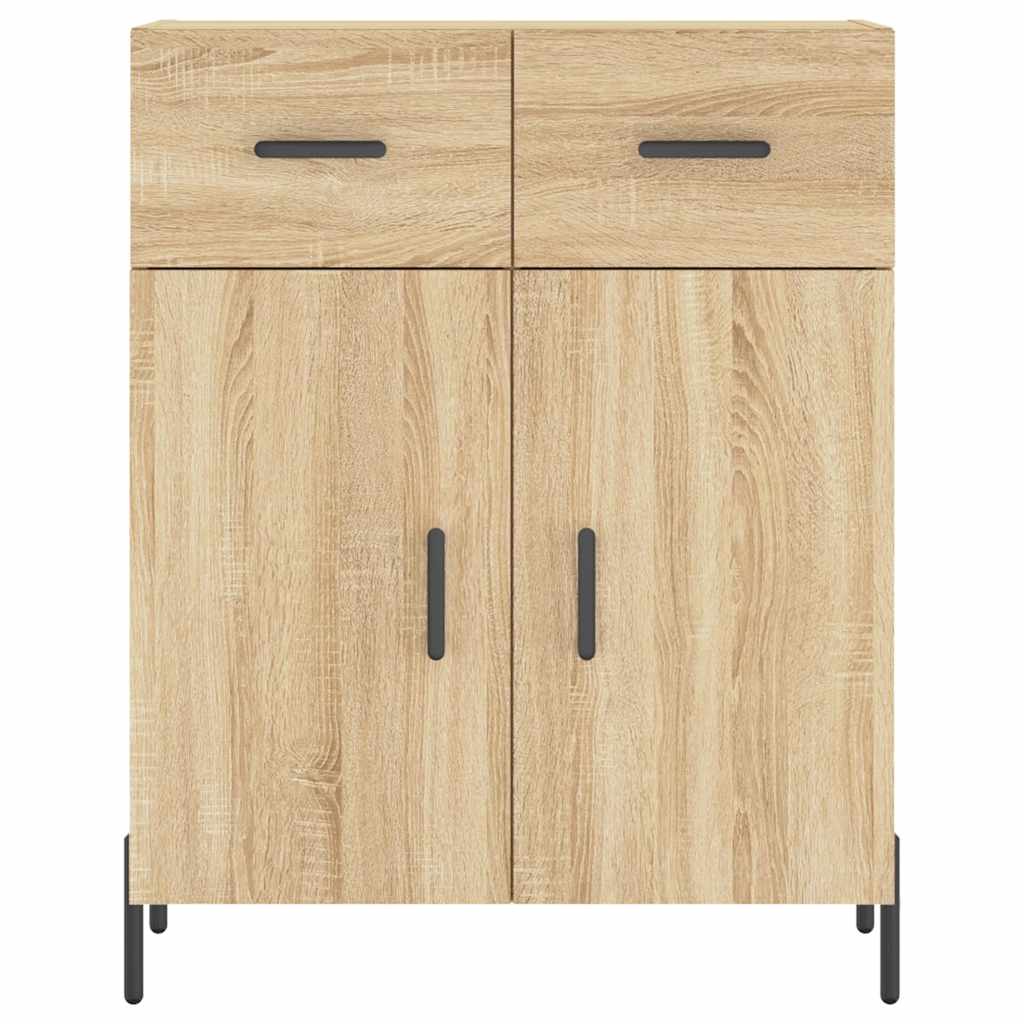 vidaXL Highboard Sonoma Oak 69,5x34x180 cm Engineered Wood