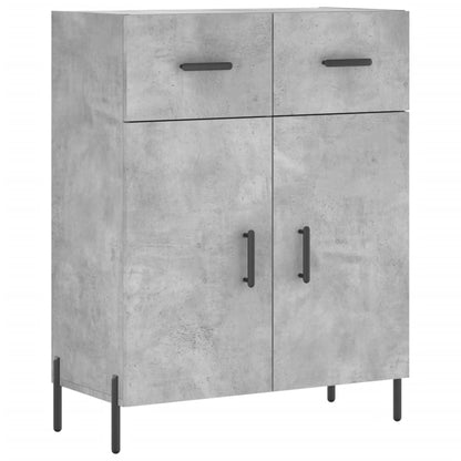 vidaXL Highboard Concrete Grey 69,5x34x180 cm Engineered Wood