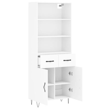 vidaXL Highboard White 69,5x34x180 cm Engineered Wood