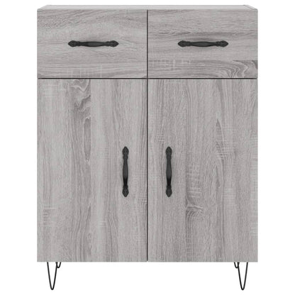 vidaXL Highboard Grey Sonoma 69,5x34x180 cm Engineered Wood