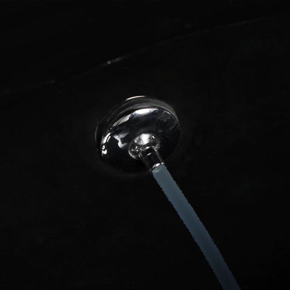 vidaXL Wall Hung Rimless Toilet with Concealed Cistern Black Ceramic