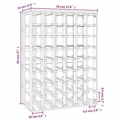 vidaXL Wine Rack 70x33x94 cm Solid Wood Pine