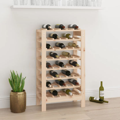 vidaXL Wine Rack 61,5x30x107,5 cm Solid Wood Pine