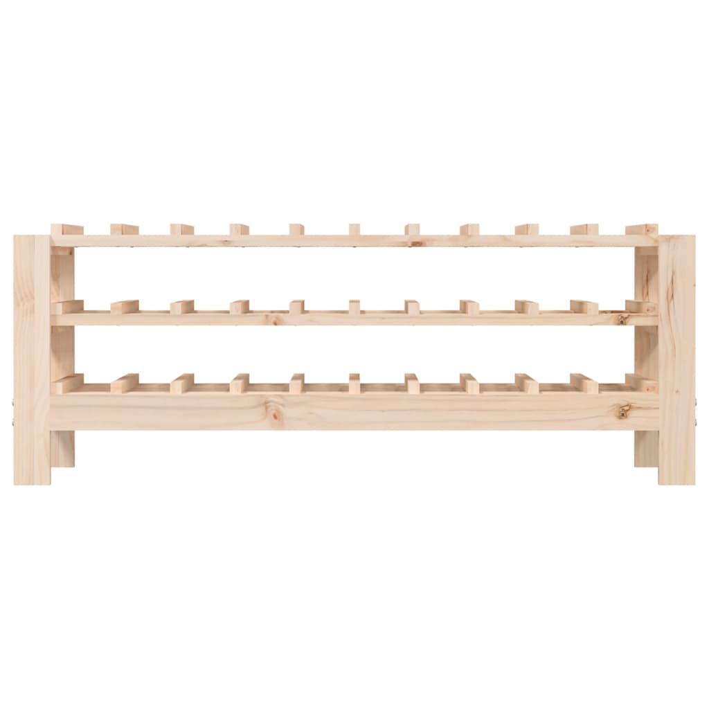 vidaXL Wine Rack 109.5x30x42 cm Solid Wood Pine