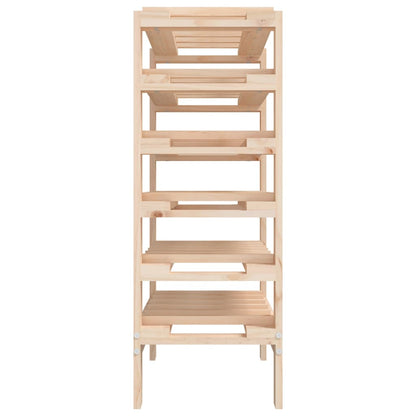 vidaXL Wine Rack 61.5x30x82 cm Solid Wood Pine