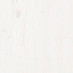 vidaXL Radiator Cover White 79.5x19x84 cm Solid Wood Pine