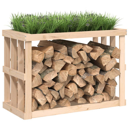 vidaXL Outdoor Log Holder 108x52x74 cm Solid Wood Pine