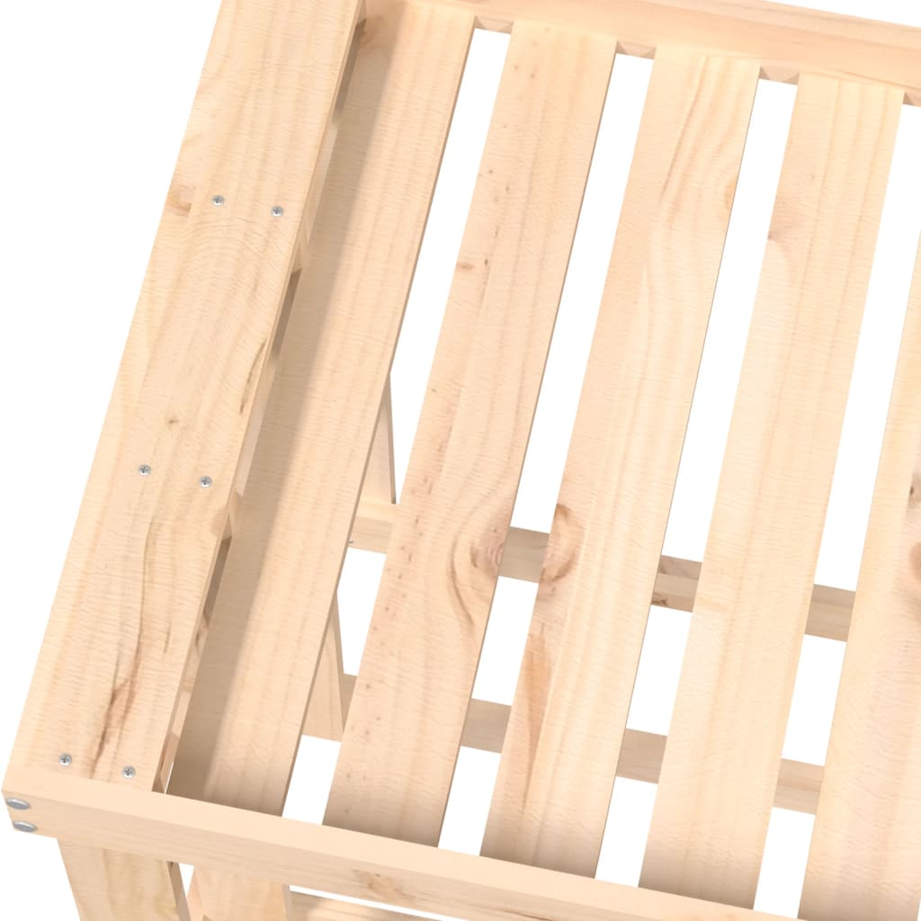 vidaXL Outdoor Log Holder 108x52x74 cm Solid Wood Pine