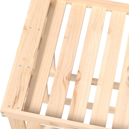 vidaXL Outdoor Log Holder 108x52x74 cm Solid Wood Pine