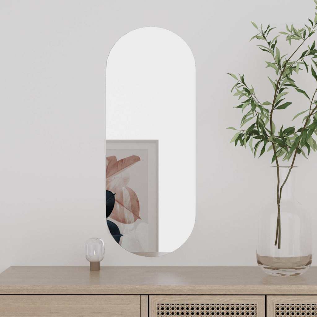 vidaXL Wall Mirror 20x50 cm Glass Oval
