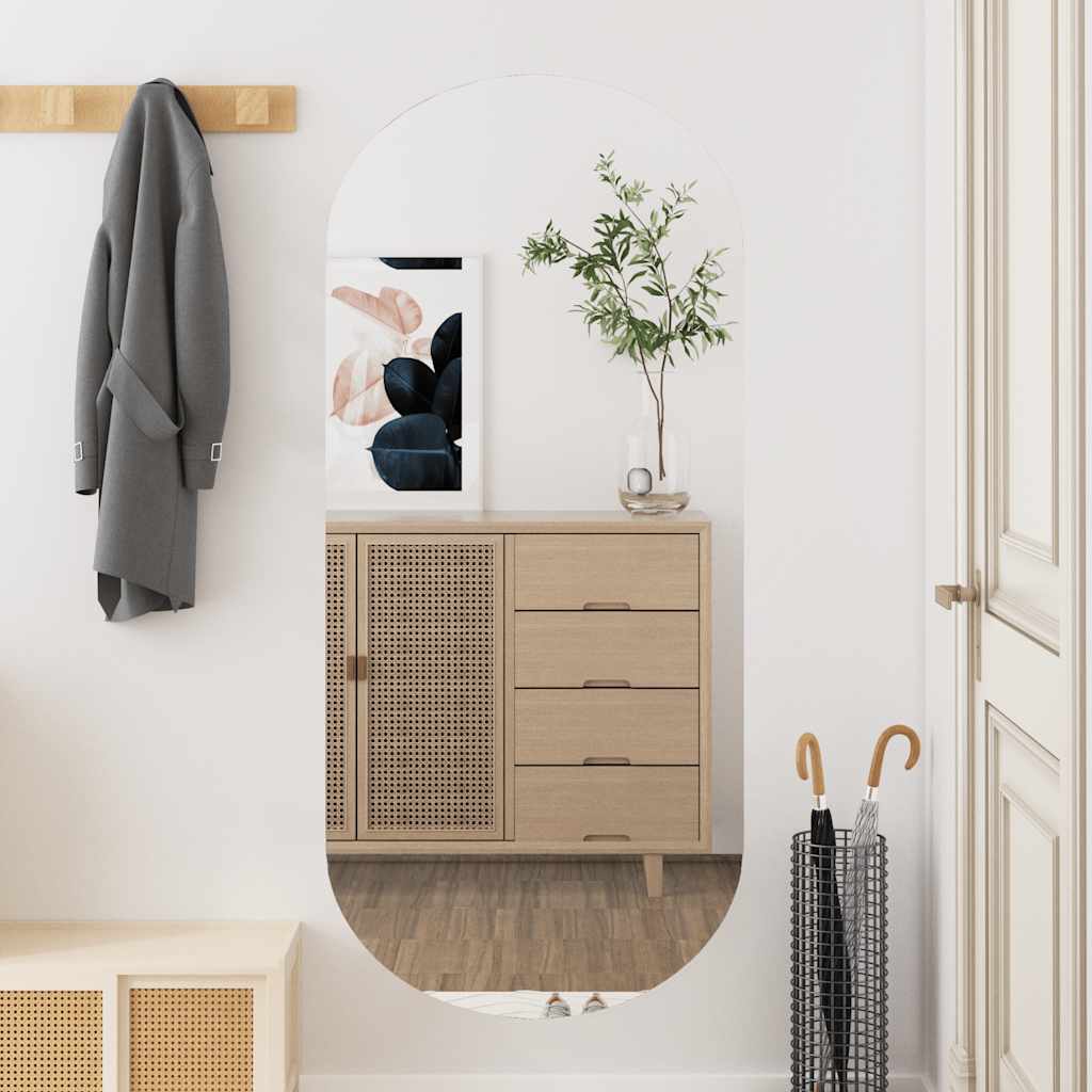 vidaXL Wall Mirror 45x100 cm Glass Oval