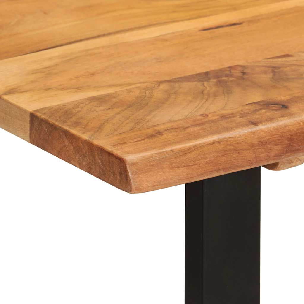 vidaXL Dining Table 110x50x76 cm Solid Wood Acacia