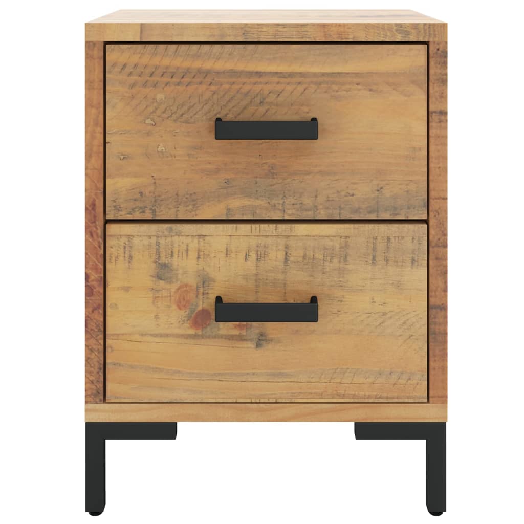 vidaXL Bedside Cabinets 2 pcs 36x30x45 cm Solid Wood Pine