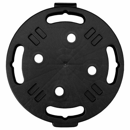 vidaXL Plant Trolleys with Wheels 5 pcs Diameter 30 cm Black 170 kg