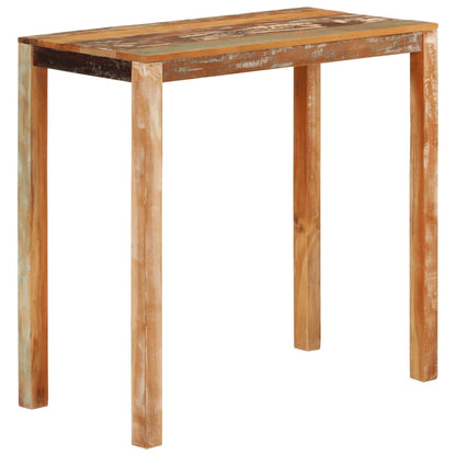 vidaXL Bar Table 112x55x108 cm Solid Wood Reclaimed