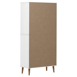 vidaXL Bookcase MOLDE White 85x35x170,5 cm Solid Wood Pine