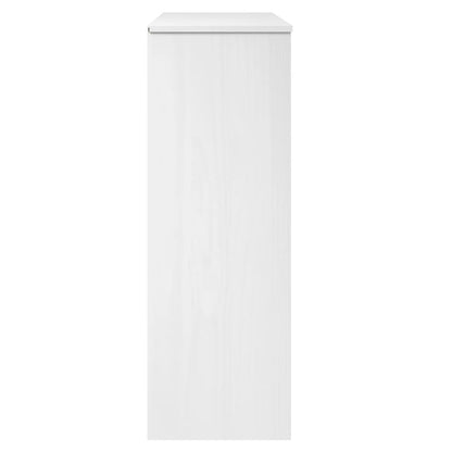 vidaXL Top for Highboard MOLDE White 90x35x100 cm Solid Wood Pine