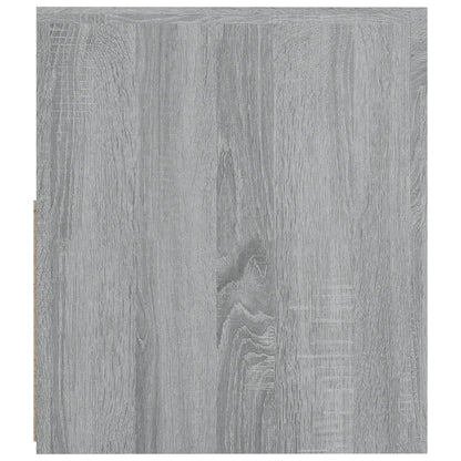 vidaXL Bedside Cabinets 2 pcs with LEDs Grey Sonoma 60x35x40 cm