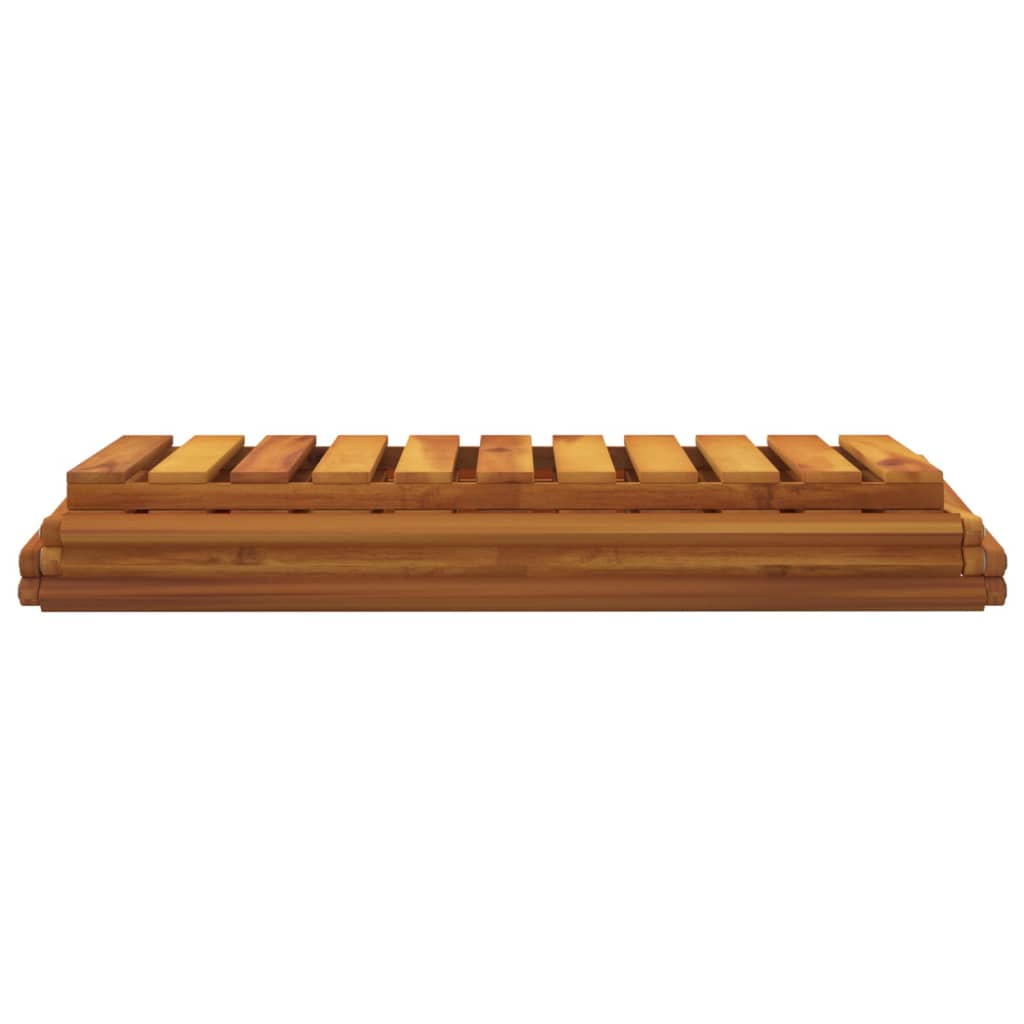 vidaXL 3-Tier Folding Shelf Brown 70x31x63 cm Solid Wood Acacia