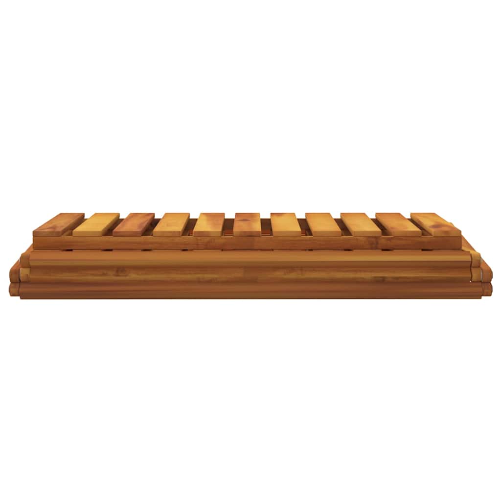 vidaXL 3-Tier Folding Shelf Brown 70x31x63 cm Solid Wood Acacia