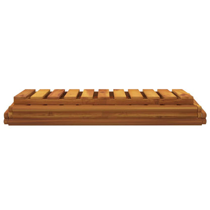 vidaXL 3-Tier Folding Shelf Brown 70x31x63 cm Solid Wood Acacia
