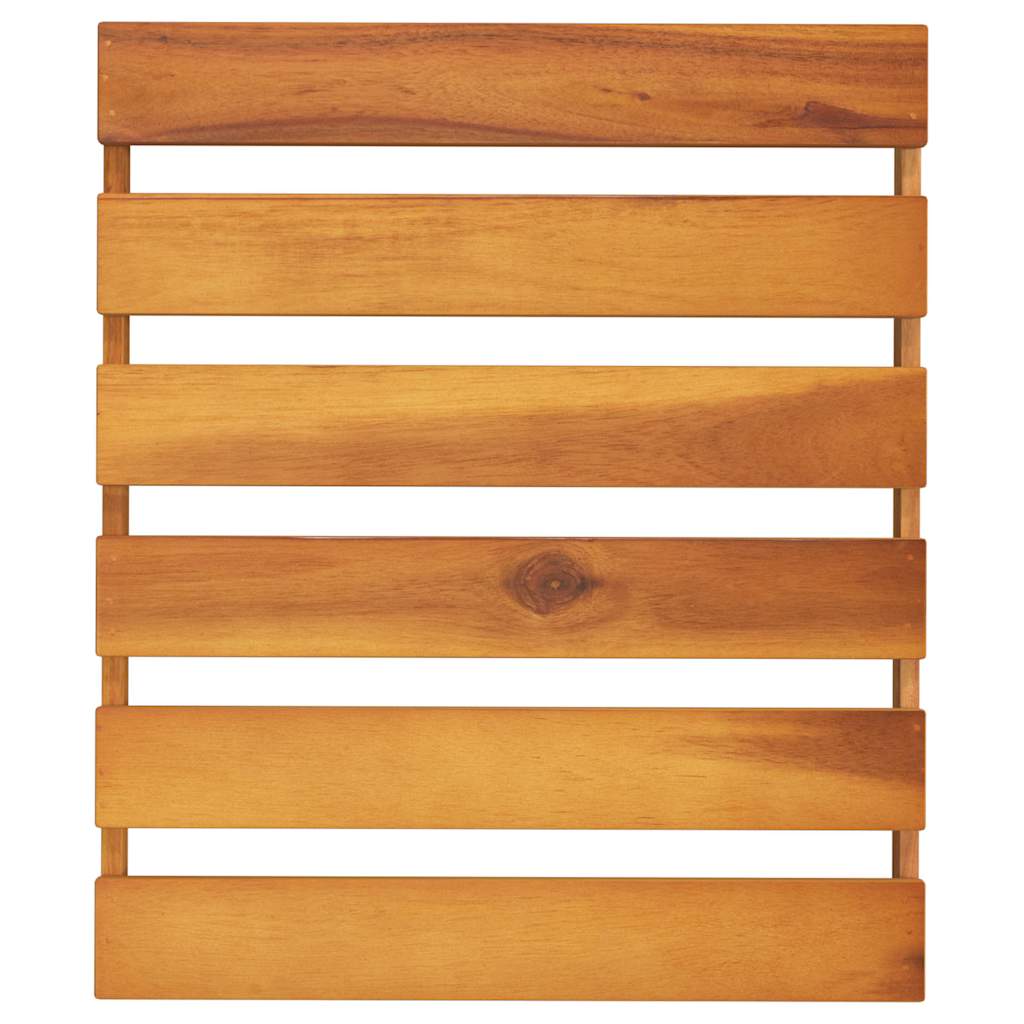 vidaXL 3-Tier Folding Shelf Brown 43x31x63 cm Solid Wood Acacia