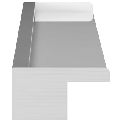 vidaXL Rectangular Waterfall Pool Fountain Stainless Steel 110 cm