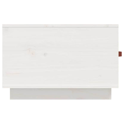 vidaXL Coffee Table White 60x53x35 cm Solid Wood Pine