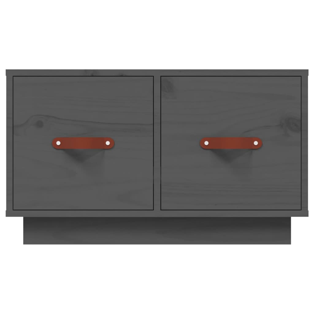 vidaXL Coffee Table Grey 60x53x35 cm Solid Wood Pine