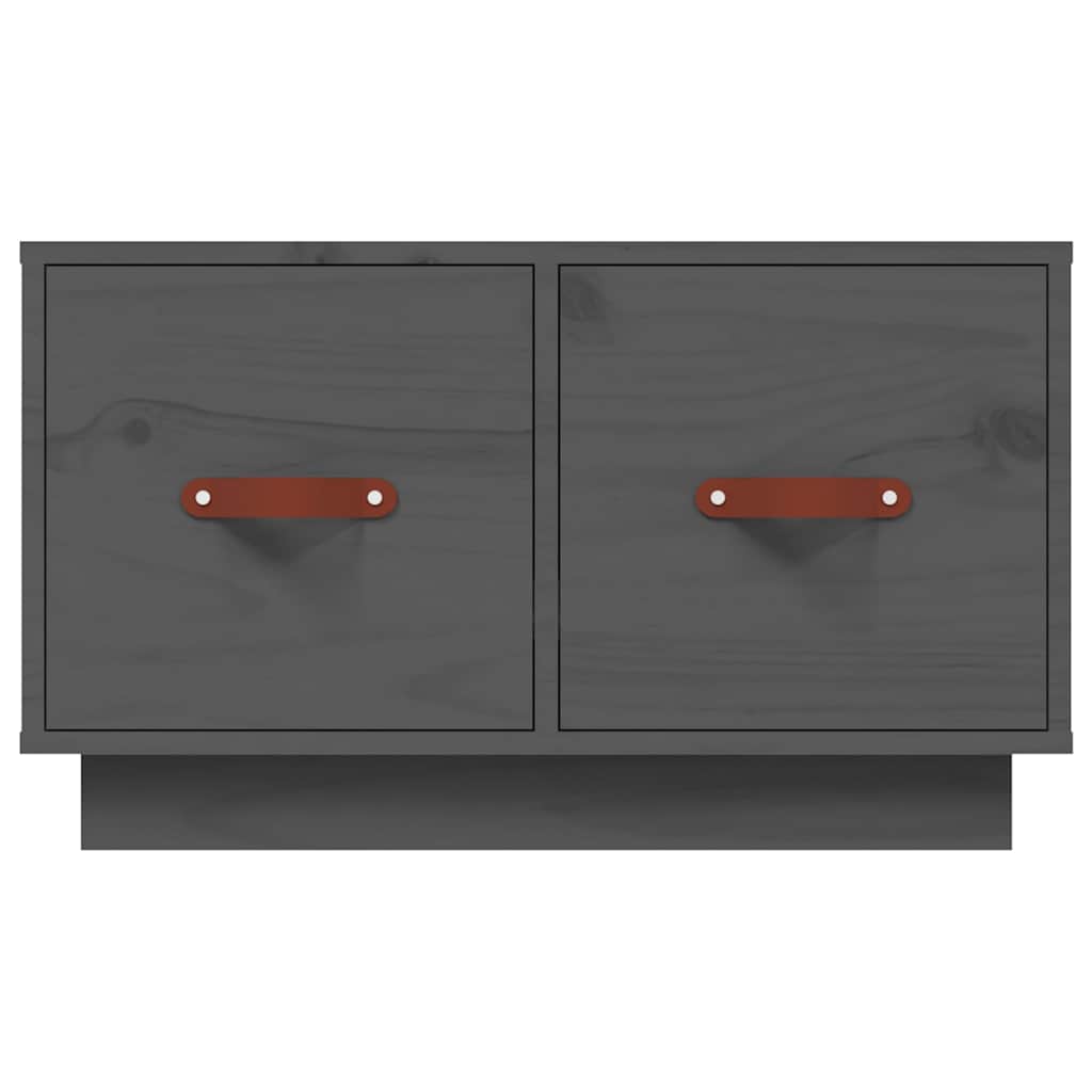 vidaXL Coffee Table Grey 60x53x35 cm Solid Wood Pine