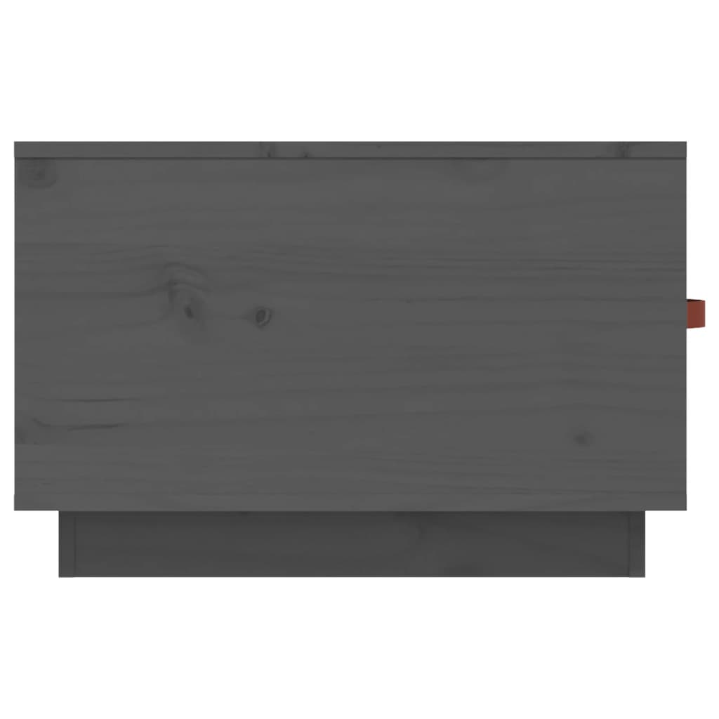 vidaXL Coffee Table Grey 60x53x35 cm Solid Wood Pine
