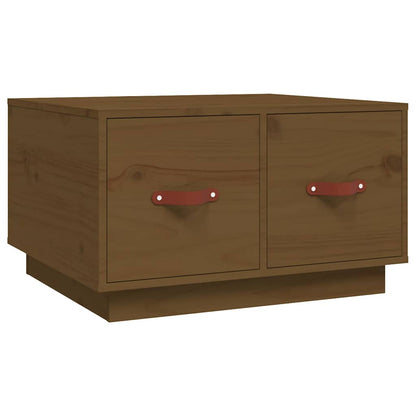 vidaXL Coffee Table Honey Brown 60x53x35 cm Solid Wood Pine