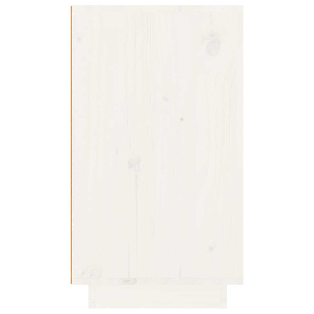vidaXL Wine Cabinet White 23x34x61 cm Solid Wood Pine