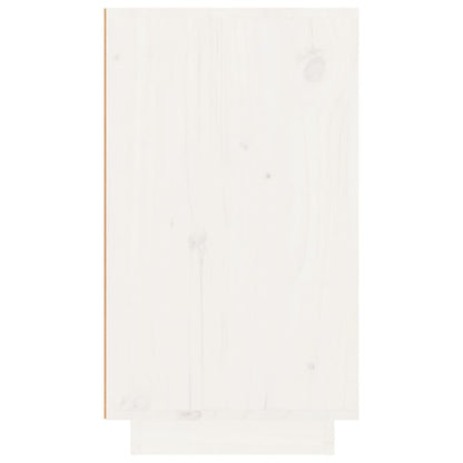 vidaXL Wine Cabinet White 23x34x61 cm Solid Wood Pine