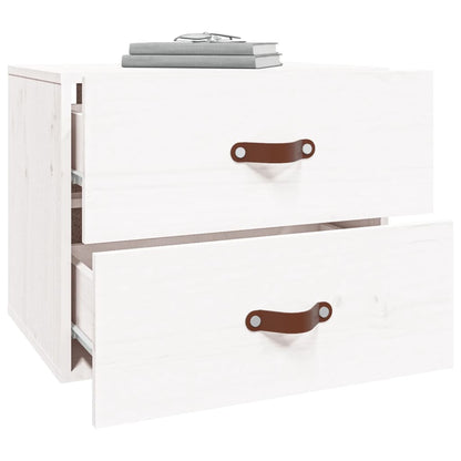 vidaXL Wall-mounted Bedside Cabinet White 50x36x40 cm