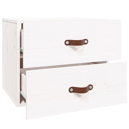 vidaXL Wall-mounted Bedside Cabinet White 50x36x40 cm