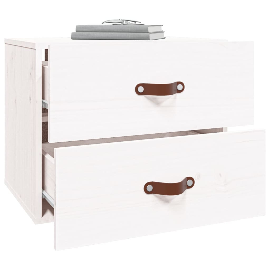 vidaXL Wall-mounted Bedside Cabinets 2 pcs White 50x36x40 cm