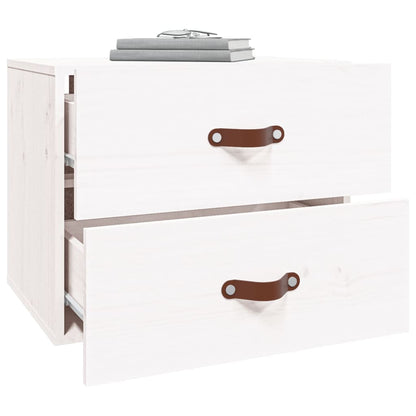 vidaXL Wall-mounted Bedside Cabinets 2 pcs White 50x36x40 cm