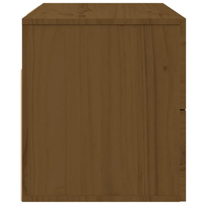 vidaXL Wall-mounted Bedside Cabinet Honey Brown 50x36x40 cm