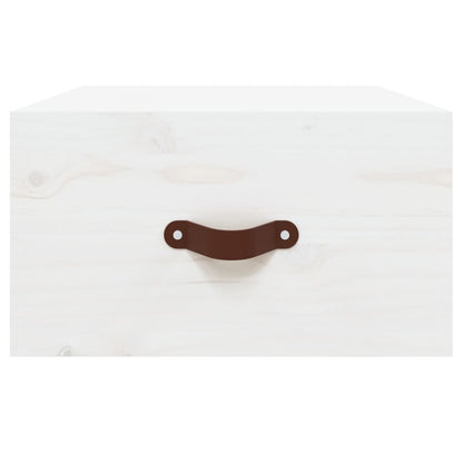 vidaXL Wall-mounted Bedside Cabinet White 40x29.5x22 cm