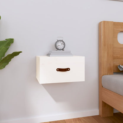 vidaXL Wall-mounted Bedside Cabinet White 40x29.5x22 cm