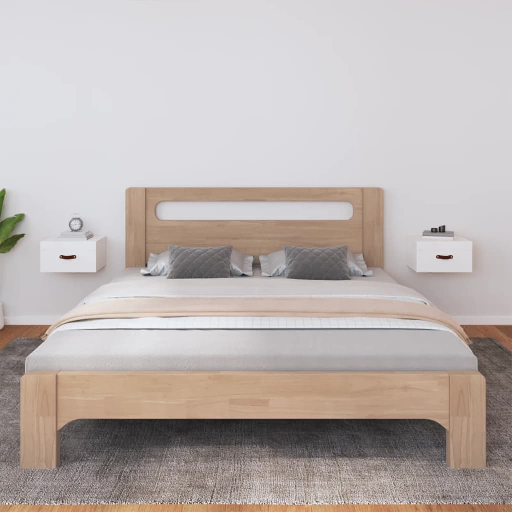 vidaXL Wall-mounted Bedside Cabinets 2 pcs White 40x29.5x22 cm