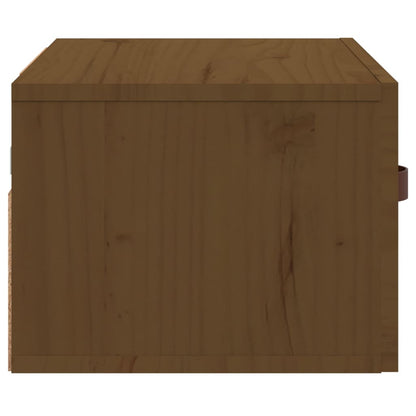 vidaXL Wall-mounted Bedside Cabinet Honey Brown 40x29.5x22 cm